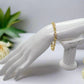 Lovely Golden Micro Pave Cubic Zirconia Link Bracelet