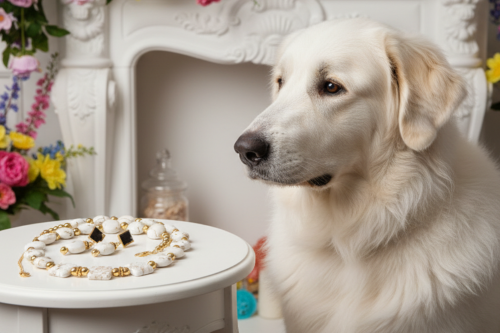 Enticing White Magnesite and Gold Beaded Necklace Set