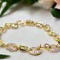 Lovely Golden Micro Pave Cubic Zirconia Link Bracelet