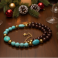 Gorgeous Pearl Maroon beads, Natural Matte Turquoise, Crystal, and Hematite, Beaded  Necklace-crafted by Artistry Jewelry