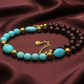Gorgeous Pearl Maroon beads, Natural Matte Turquoise, Crystal, and Hematite, Beaded  Necklace-crafted by Artistry Jewelry