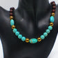 Gorgeous Pearl Maroon beads, Natural Matte Turquoise, Crystal, and Hematite, Beaded  Necklace-crafted by Artistry Jewelry