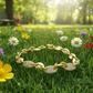 Lovely Golden Micro Pave Cubic Zirconia Link Bracelet