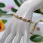 Lovely Golden Micro Pave Cubic Zirconia Link Bracelet