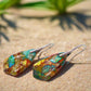 Dazzling Bohemian Imperial Jasper Geometric Drop Earrings