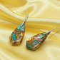 Dazzling Bohemian Imperial Jasper Geometric Drop Earrings