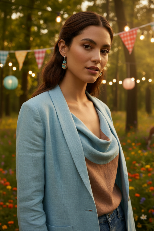 Dazzling Bohemian Imperial Jasper Geometric Drop Earrings