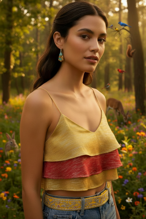 Dazzling Bohemian Imperial Jasper Geometric Drop Earrings