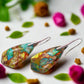 Dazzling Bohemian Imperial Jasper Geometric Drop Earrings