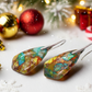 Dazzling Bohemian Imperial Jasper Geometric Drop Earrings