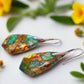 Dazzling Bohemian Imperial Jasper Geometric Drop Earrings