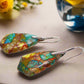 Dazzling Bohemian Imperial Jasper Geometric Drop Earrings