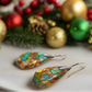 Dazzling Bohemian Imperial Jasper Geometric Drop Earrings