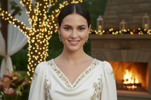 Alluring Cubic Zirconia, Gold Flower Earrings