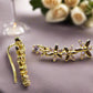 Alluring Cubic Zirconia, Gold Flower Earrings