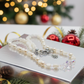 Elegant Mother of Pearl and Crystal Necklace