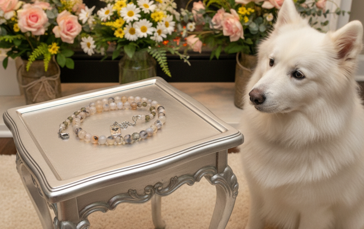 Captivating Black Dragon Vein Agate and Crystal Necklace