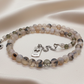 Captivating Black Dragon Vein Agate and Crystal Necklace