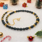 Appealing Black Onyx and Gold Hematite  Necklace - handcrafted by Artistry Jewelry