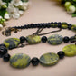 Enchanting Yellow Turquoise and Black Onyx, Semi-precious, One-of-a-Kind Necklace-handcrafted by Artistry Jewelry
