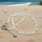 Elegant Mother of Pearl and Crystal Necklace