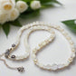 Elegant Mother of Pearl and Crystal Necklace