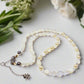 Elegant Mother of Pearl and Crystal Necklace