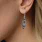 Elegant Silver and Crystal Drop Earrings