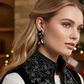 Gorgeous Triangles of Black Diamonds Earrings