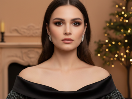 Exquisite Silver Cubic Zirconia Leaf Drop Earrings