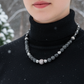 Ravishing Natural Labradorite, Cubic Zirconia, and Crystal Beaded Necklace by Artistry Jewelry