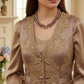 Stunning Crystal, Pearl, and Druk Two-Strand Beaded Necklace
