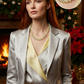 Magnificent Celestial Opal Crystal and Hematite Beaded Necklace