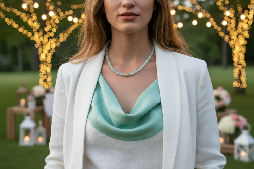 Alluring Burness Jade, Crystal and Hematite Beaded Necklace by Artistry Jewelry