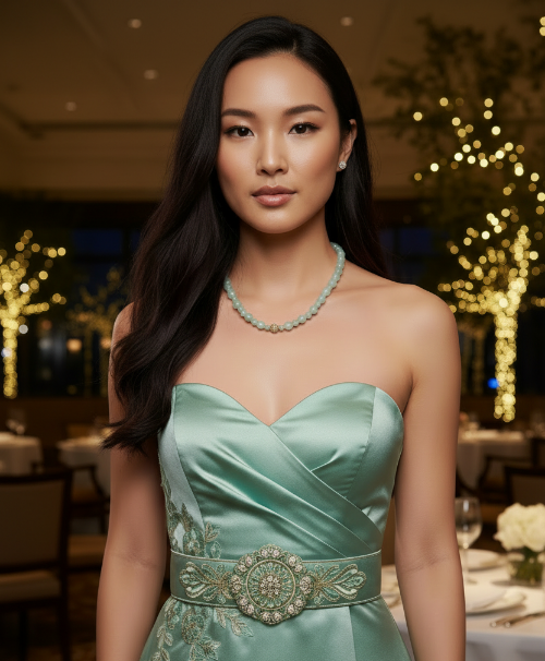 Alluring Burness Jade, Crystal and Hematite Beaded Necklace by Artistry Jewelry