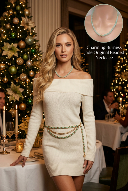 Alluring Burness Jade, Crystal and Hematite Beaded Necklace by Artistry Jewelry
