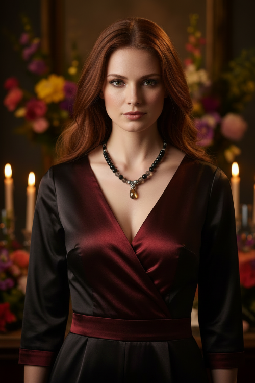 Gorgeous Black Diamond Crystals, Cubic Zirconia, and Black Pearl Beads, One-of-a-Kind Beaded Necklace - handcrafted by Artistry Jewelry