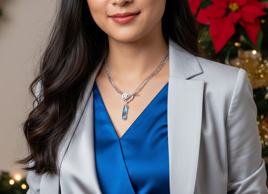 A Heart and Crystal for You Necklace