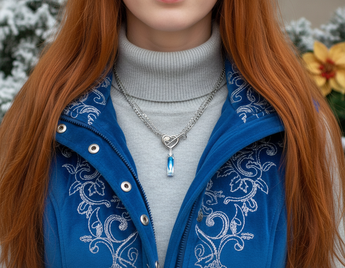 A Heart and Crystal for You Necklace