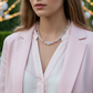 Stunning Rose Pink Quartz and Crystals, Semi-precious Beaded Necklace handcrafted by Artistry Jewelry