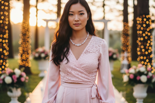 Stunning Rose Pink Quartz and Crystals, Semi-precious Beaded Necklace handcrafted by Artistry Jewelry