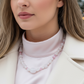 Stunning Rose Pink Quartz and Crystals, Semi-precious Beaded Necklace handcrafted by Artistry Jewelry