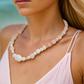 Stunning Rose Pink Quartz and Crystals, Semi-precious Beaded Necklace handcrafted by Artistry Jewelry