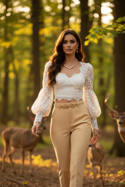 Sweet Golden Shadow Crystals, Light Peach/Champagne Beaded Necklace Set-crafted by Artistry Jewelry