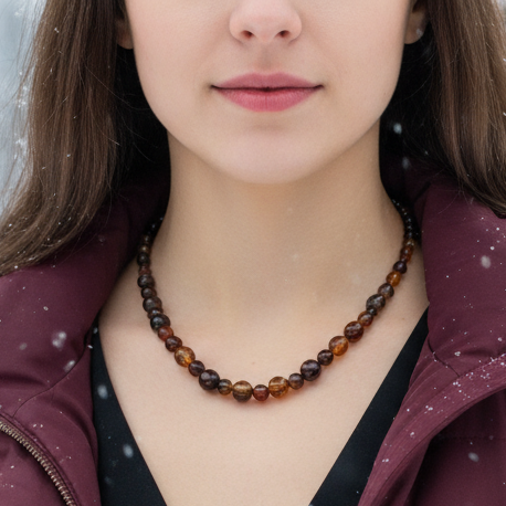 Alluring Carnelian Round, Agate, and Hematite Beaded Necklace