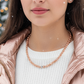 Charming Rose Gold Hematite Beaded Necklace