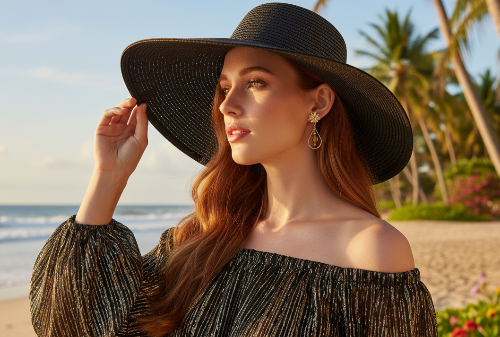 Beautiful Golden Shadow, Cosmic Crystal, One-of-a-Kind, Drop Earrings-handcrafted by Artistry Jewelry