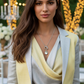 Gorgeous Baroque Teardrop Crystal, Rolo Chain Necklace - by Artistry Jewelry