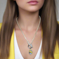 Gorgeous Baroque Teardrop Crystal, Rolo Chain Necklace - by Artistry Jewelry