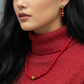 Beautiful Natural Red and Black Vein Turquoise, One-of-a-Kind, Semi-precious,  Necklace Set- handcrafted by Artistry Jewelry